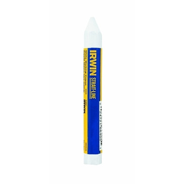 Irwin Strait-Line Lumber Crayons, 4 1/2 in, White, Bulk (12 MKR / DOZ)