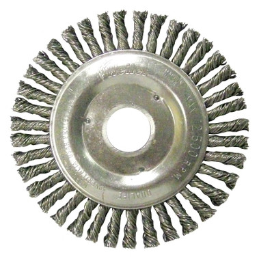 Weiler Roughneck Stringer Bead Wheel, 5 in D x 3/16 in W, .02 in Steel Wire (1 EA / EA)