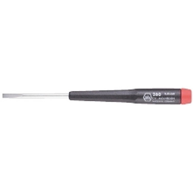 Wiha Tools Slotted Precision Screwdrivers, 1/8 in, 10.24 in Overall L (1 EA / EA)