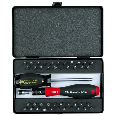 Wiha Tools TorqueVario-S Bit Sets, 51 Piece (1 EA / EA)