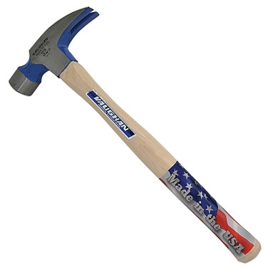 Vaughan Framing Rip Hammer, Forged Steel Head, Straight White Hickory Handle, 18 in, 32 oz Head, Milled Face (1 EA / EA)