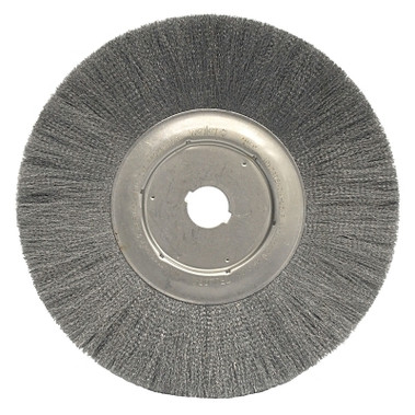 Weiler Narrow Face Crimped Wire Wheel, 12 in D, .0104 Steel, 1 1/4 in Arbor (2 EA / CTN)