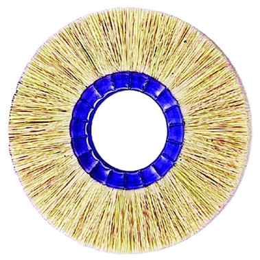 Weiler Copper Center Tampico Wheel, 6 in Diam, 2 in Arbor, 6,000 rpm (10 EA / CTN)