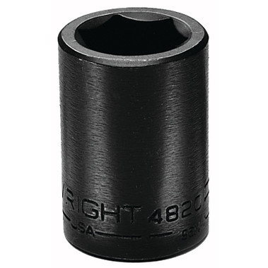 Wright Tool 1/2" Dr. Standard Impact Sockets, 1/2 in Drive, 17 mm, 6 Points (1 EA / EA)