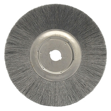 Weiler Narrow Face Crimped Wire Wheel, 12 in D, .0118 Steel, 1 1/4 in Arbor (2 EA / CTN)