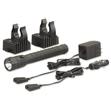 Streamlight PolyStinger LED Haz-Lo Rechargeable Flashlights, 4 Cell, AC/DC Charger, BK (1 EA / EA)