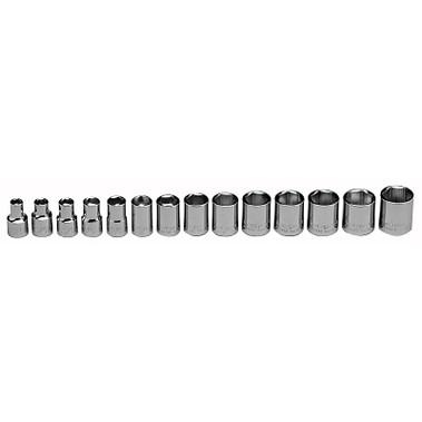 Wright Tool 14 Piece Standard Metric Socket Sets, 3/8 in, 6 Point (1 SET / SET)