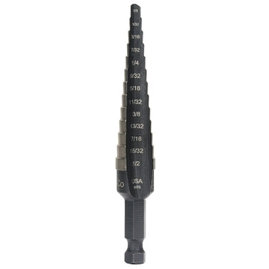 Irwin Unibit Cobalt Step Drills, 1/8 in-1/2 in, 13 Steps (1 EA / EA)