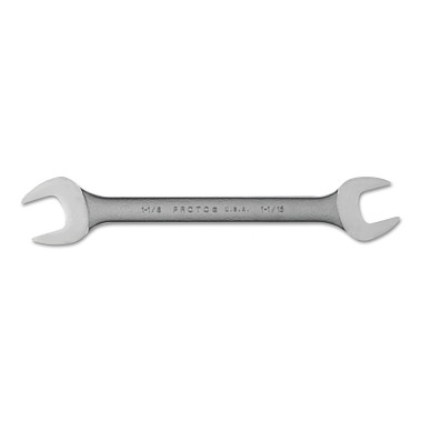 Proto Open End Wrenches, 1 1/16 in; 1 1/8 in Opening, 12 5/8 in Long, Chrome (1 EA / EA)