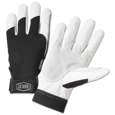 West Chester Ironcat Heavy Duty Goatskin Gloves, 2X-Large, White; Black, Elastic, Kevlar (1 PR / PR)
