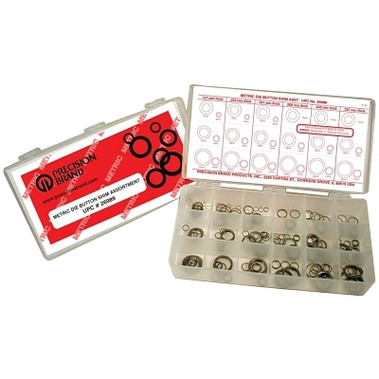 Precision Brand Die Button Shim Assortments, 4.95 ID, 5.96 OD - 15.50 ID, 19.93mm OD, 330/Set (1 EA / EA)