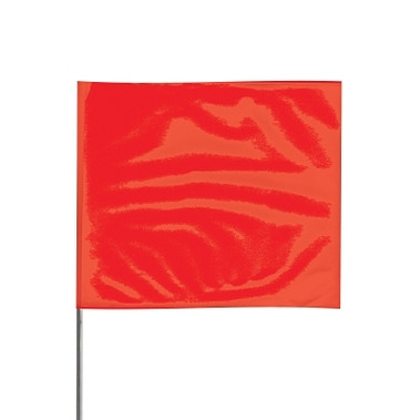 Presco Stake Flags, 4 in x 5 in, 24 in Height, Red (1000 EA / BOX)
