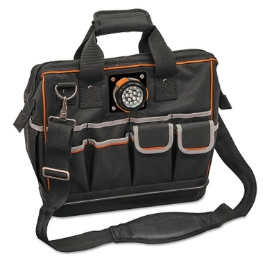 Klein Tools Tradesman Pro Organizer Lighted Tool Bags, 31 Compartments, 14 in X 8 in (1 EA / EA)