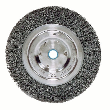 Weiler Vortec Pro Crimped Wire Wheel, 5 in D, .014 Carbon Steel, 6,000 rpm, Retail Pk (1 EA / EA)