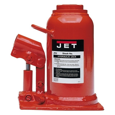 Jet JHJ Series Hvy-Duty Industrial Bottle Jack, 4 1/8Wx6 1/2Lx6 3/4-13 3/8H,12.5 ton (1 EA / EA)