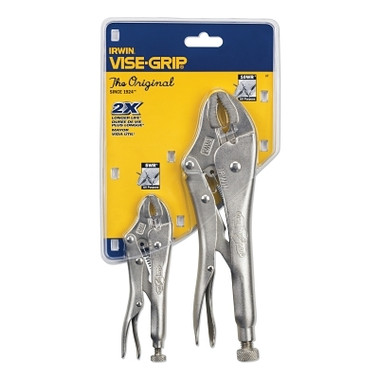 Irwin VISE-GRIP The Original 2-Pc Locking Plier Set, 5 in; 10 in, 5WR; 10WR (5 EA / PK)