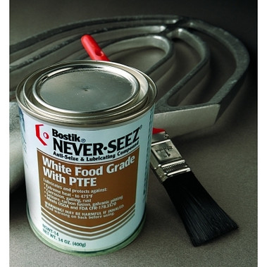 Never-Seez White Food Grade Compound w/PTFE, 14.1 oz Cartridge (12 CTG / CS)