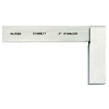 L.S. Starrett 3020 Series Toolmakers' Squares, 1 31/32 in x 3 in, Stainless Steel (1 EA / EA)
