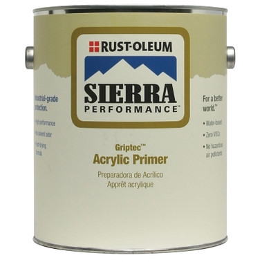 Rust-Oleum Sierra Performance Griptec Multi-Surface Primers, 1 Gal Can, Hi-Hide White, Flat (2 GAL / CA)