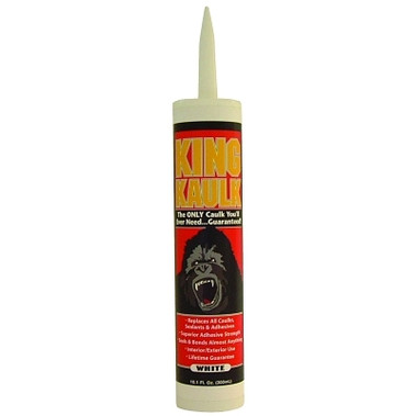 Red Devil King Kaulk Multi-Purpose Sealants, 9.8 oz Cartridge, White (12 TB / BX)