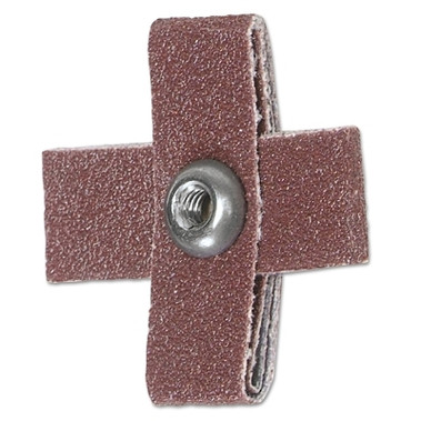 Merit Abrasives Cross Pads, Aluminum Oxide, 1 1/2 x 1 1/2 x 1/2, 120 Grit (1 EA / EA)