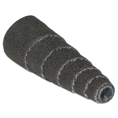 Merit Abrasives Aluminum Oxide Spiral Rolls Full Tapers, 1/2 x 1 x 1/8, 80 Grit (100 EA / BX)