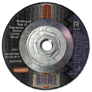 Metabo Depressed Center Cutting Wheel, Type 27, 4 1/2 in Dia Aluminum Oxide (25 EA / BX)