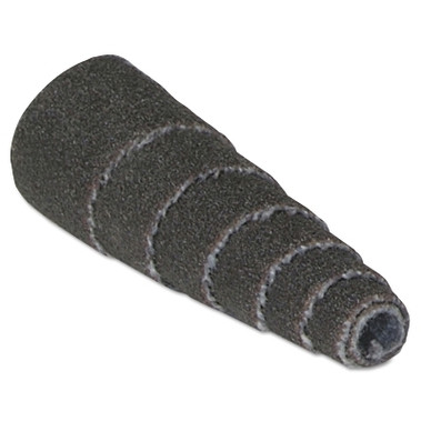 Merit Abrasives Aluminum Oxide Spiral Rolls Full Tapers, 3/4 x 1 1/2 x 1/8, 80 Grit (100 EA / BX)