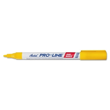 Markal PRO-LINE Fine Liquid Paint Marker, Yellow, 1/16 in Tip, Fine (1 EA / EA)