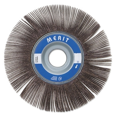 Merit Abrasives High Performance Flap Wheels, 6 in x 1 in, 80 Grit, 6,000 rpm (5 EA / BX)