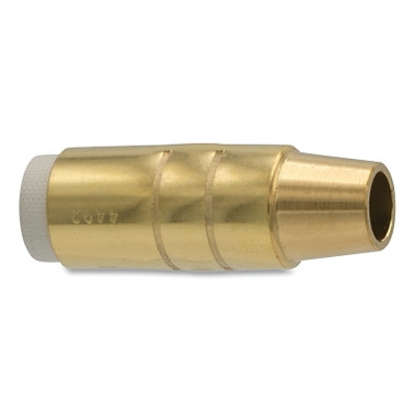 Best Welds MIG Gun Nozzle, 9/16 in Bore, Brass, Bernard Style, Heavy-Duty, Insulated (2 EA / PK)