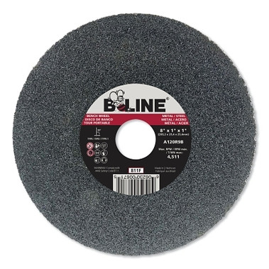 B-Line Abrasives Straight Resinoid Wheel, 8 in dia, 1 in Thick, 1 in Arbor, Course Grit, T1 (1 EA / EA) B-Line Abrasives Straight Resinoid Wheel, 8 in dia, 1 in Thick, 1 in Arbor, Course Grit, T1 (1 EA / EA)