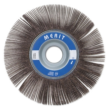 Merit Abrasives High Performance Flap Wheels, 6 in x 1 in, 180 Grit, 6,000 rpm (5 EA / BX)