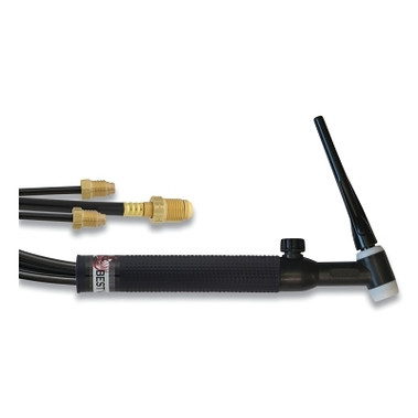 Best Welds 18V TIG Torch Package, Water Cooled, 350 A, Rigid Head with Valve, 12.5 ft Cable, Vinyl (1 EA / EA)