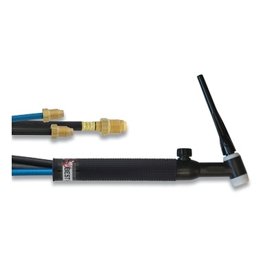 Best Welds 18V TIG Torch Package, Water Cooled, 350 A, Rigid Head with Valve, 25 ft Cable, Braided Rubber (1 EA / EA)