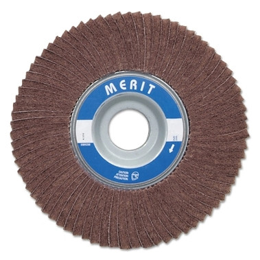 Merit Abrasives Interleaf Flap Wheels with Arbor Hole Mount, 1 in, 240 Grit, 12,000 rpm (1 EA / EA)