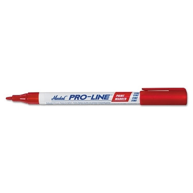 Markal Pro-Line Fine Point Paint Markers, Red, 1/16 in, Fine (1 EA / EA)