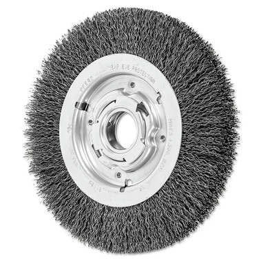 Advance Brush Medium Crimped Wire Wheel Brush, 8 D x 1 1/16 W, .014 Carbon Steel, 4,500 rpm (1 EA / EA)