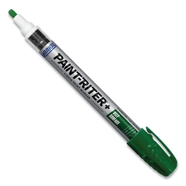 Markal Paint-Riter+ Oily Surface Paint Marker, Green, 1/8 in Tip, Medium (12 EA / PK)