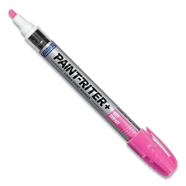 Markal Paint-Riter+ Oily Surface Paint Marker, Pink, 1/8 in Tip, Medium (12 EA / PK)