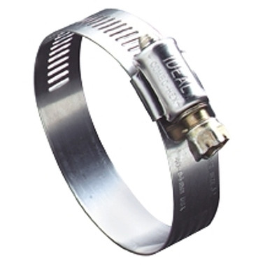 Ideal 54 Series Worm Drive Clamp, 1/2" Hose ID, 7/16"-1" Dia, 201/301 Stainless Steel (10 EA / BOX)