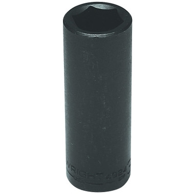 Wright Tool 1/2" Dr. Deep Impact Sockets, 1/2 in Drive, 3/8 in, 6 Points (1 EA / EA)