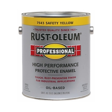 Rust-Oleum High Performance Protective Enamel Paints, 1 gal, Yellow, Gloss Finish (2 GAL / CS)