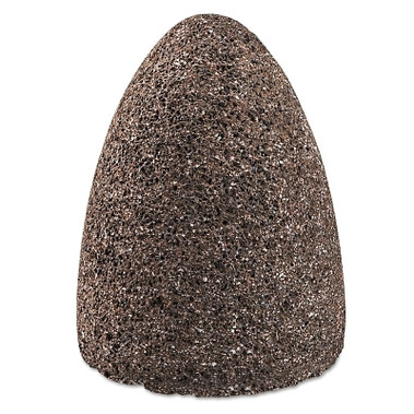 Carborundum Aluminum Oxide Portable Snagging Cone, Type 16, 2 X 3 X 3/8-24, A24-R (10 EA / PK)