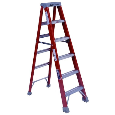 Louisville Ladder FS1500 Series Fiberglass Step Stool, 2 ft x 17 in W, 300 lb Capacity (1 EA / EA)
