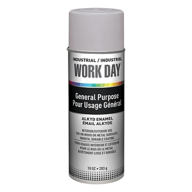 Krylon Industrial Work Day Enamel Paint, 16 oz Aerosol Can, Gray Primer (12 CN / CA)