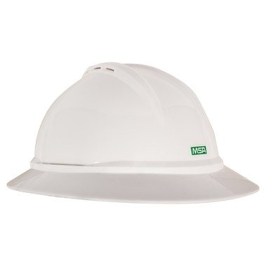 MSA V-Gard 500 Protective Caps, 6 Point Fas-Trac, Green (1 EA / EA)