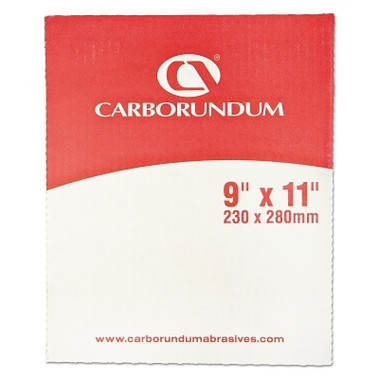 Carborundum Carborundum Aluminum Oxide Resin Cloth Sheets, Aluminum Oxide Cloth, P150 (50 EA / PK)