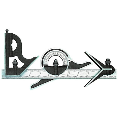 L.S. Starrett 9H Series Combination Squares, 12 in, 8ths; 16ths; 32nds; 64ths (1 SET / SET)