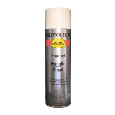 Rust-Oleum High Performance V2100 System Enamel Aerosol, 15 oz Can, Almond, Gloss Paint (6 CN / CA)